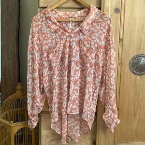 Free People floral blouse